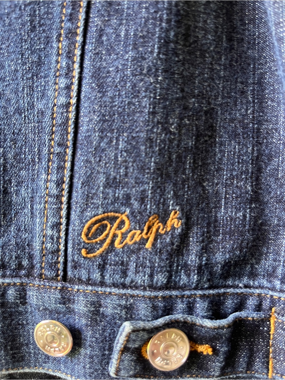 Ralph Lauren Women's Cropped Denim Trucker Jacket Puff Sleeve - Picture 4 of 5
